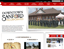 Tablet Screenshot of downtownsanford.com